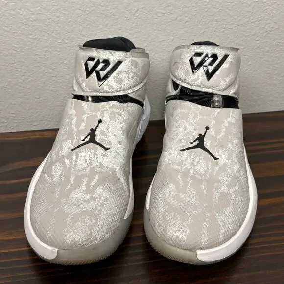 Jordan Why Not Zer0.1 Size 11 Tech Grey Black White Orange Melon Tint Sneakers